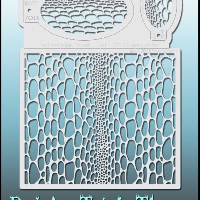 Bad Ass Triple Threat Stencil 7013